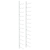 Wall Mounted Wine Rack for 24 Bottles White Iron - vidaXL