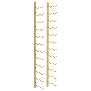 Wall Mounted Wine Rack for 24 Bottles Gold Iron - vidaXL