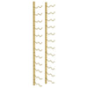 Wall Mounted Wine Rack for 24 Bottles Gold Iron - vidaXL