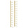 Wall Mounted Wine Rack for 24 Bottles Gold Iron - vidaXL