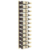 Wall Mounted Wine Rack for 24 Bottles Gold Iron - vidaXL