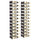Wall Mounted Wine Rack for 24 Bottles 2 pcs White Iron - vidaXL