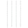 Wall Mounted Wine Rack for 24 Bottles 2 pcs White Iron - vidaXL
