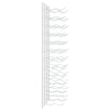 Wall Mounted Wine Rack for 24 Bottles 2 pcs White Iron - vidaXL