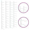 Wall Mounted Wine Rack for 24 Bottles 2 pcs White Iron - vidaXL