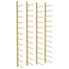 Wall Mounted Wine Rack for 24 Bottles 2 pcs Gold Iron - vidaXL