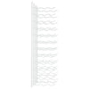 Wall Mounted Wine Rack for 36 Bottles 2 pcs White Iron - vidaXL