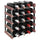Wine Rack for 20 Bottles Brown Solid Wood Pine - vidaXL