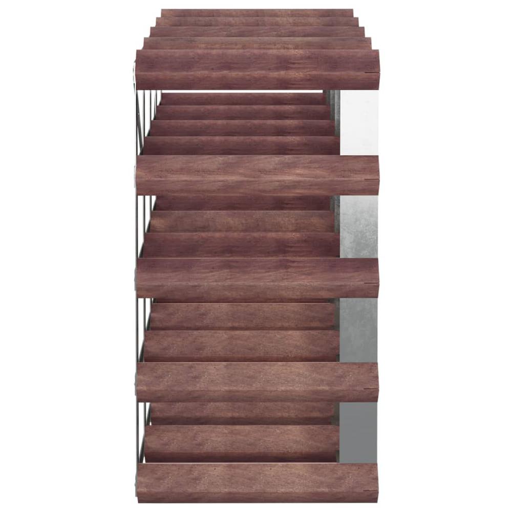 Wine Rack for 20 Bottles Brown Solid Wood Pine - vidaXL