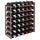 Wine Rack for 42 Bottles Brown Solid Wood Pine - vidaXL