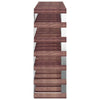 Wine Rack for 42 Bottles Brown Solid Wood Pine - vidaXL