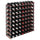 Wine Rack for 72 Bottles Brown Solid Wood Pine - vidaXL