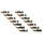 Wall-mounted Wine Rack for 7 Bottles 2 pcs Gold Metal - vidaXL