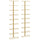 Wall-mounted Wine Rack for 9 Bottles 2 pcs Gold Iron - vidaXL