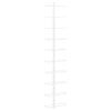 Wall-mounted Wine Rack for 10 Bottles White Metal - vidaXL
