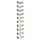 Wall-mounted Wine Rack for 10 Bottles White Metal - vidaXL
