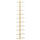 Wall-mounted Wine Rack for 10 Bottles Gold Metal - vidaXL