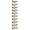 Wall-mounted Wine Rack for 10 Bottles Gold Metal - vidaXL