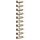 Wall-mounted Wine Rack for 10 Bottles Gold Metal - vidaXL