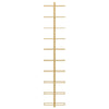 Wall-mounted Wine Rack for 10 Bottles Gold Metal - vidaXL