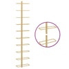 Wall-mounted Wine Rack for 10 Bottles Gold Metal - vidaXL