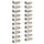 Wall-mounted Wine Rack for 10 Bottles 2 pcs White Metal - vidaXL