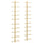 Wall-mounted Wine Rack for 10 Bottles 2 pcs Gold Metal - vidaXL