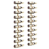Wall-mounted Wine Rack for 10 Bottles 2 pcs Gold Metal - vidaXL