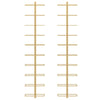 Wall-mounted Wine Rack for 10 Bottles 2 pcs Gold Metal - vidaXL