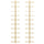 Wall-mounted Wine Rack for 10 Bottles 2 pcs Gold Metal - vidaXL