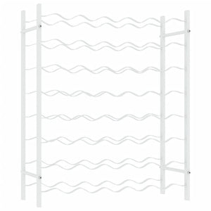 Wine Rack for 48 Bottles White Metal - vidaXL