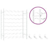 Wine Rack for 48 Bottles White Metal - vidaXL