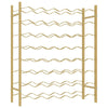Wine Rack for 48 Bottles Gold Metal - vidaXL