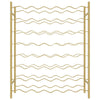 Wine Rack for 48 Bottles Gold Metal - vidaXL