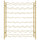 Wine Rack for 48 Bottles Gold Metal - vidaXL