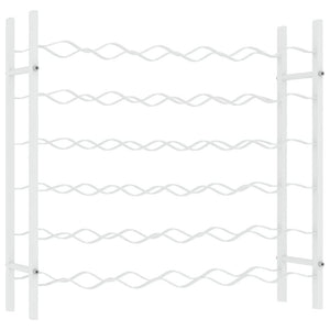 Wine Rack for 36 Bottles White Metal - vidaXL