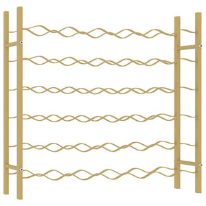 Wine Rack for 36 Bottles Gold Metal - vidaXL