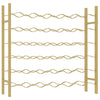 Wine Rack for 36 Bottles Gold Metal - vidaXL