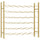 Wine Rack for 36 Bottles Gold Metal - vidaXL