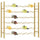 Wine Rack for 36 Bottles Gold Metal - vidaXL