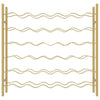 Wine Rack for 36 Bottles Gold Metal - vidaXL