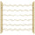 Wine Rack for 36 Bottles Gold Metal - vidaXL