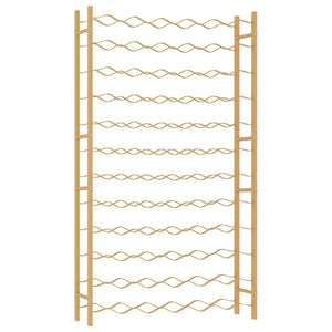 Wine Rack for 72 Bottles Gold Metal - vidaXL