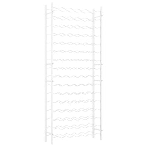 Wine Rack for 96 Bottles White Metal - vidaXL