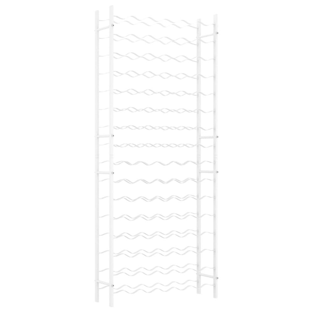 Wine Rack for 96 Bottles White Metal - vidaXL