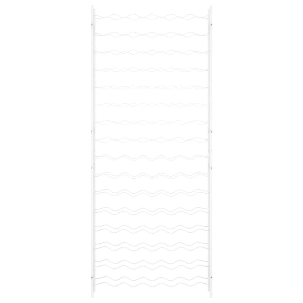 Wine Rack for 96 Bottles White Metal - vidaXL