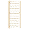 Wine Rack for 96 Bottles Gold Metal - vidaXL