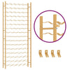 Wine Rack for 96 Bottles Gold Metal - vidaXL