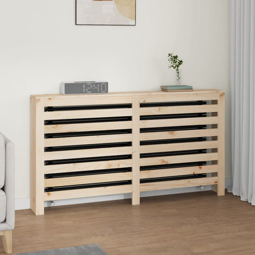 Radiator Cover 60.2''x7.5''x33.1'' Solid Wood Pine - vidaXL