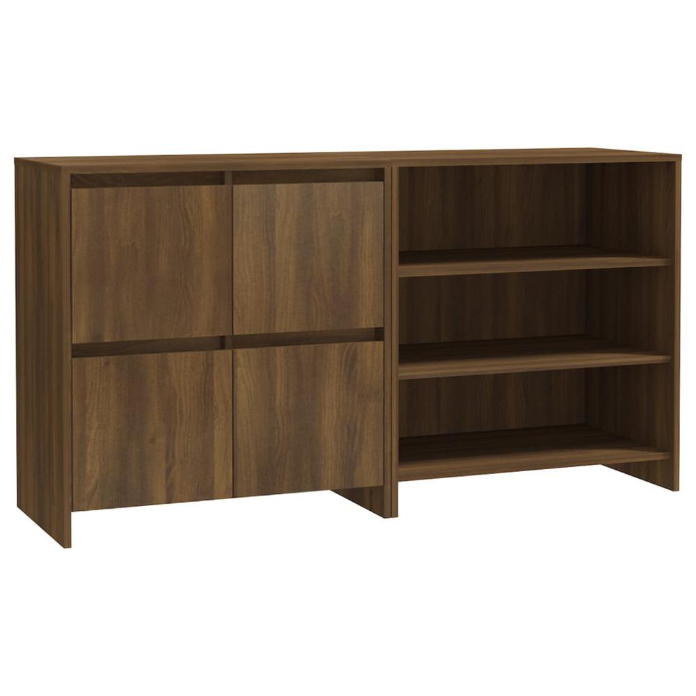 vidaXL 2 Piece Sideboard Brown Oak Engineered Wood, 3098088